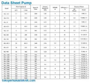 Rotor Gear Pump, Data Sheet